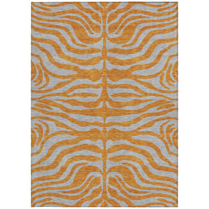 Homeroots 3' Animal Print Indoor Outdoor Area Rug - Stylish Brown And Pink Design, Washable & Durable Comfort 3' X 5' Polyester 600684