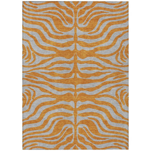 HomeRoots 5' Copper and Gray Animal Print Indoor Outdoor Area Rug - Durable, Washable, Stylish Décor Solution 8' X 10' 600687