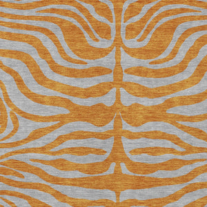 Homeroots 3' Animal Print Indoor Outdoor Area Rug - Stylish Brown And Pink Design, Washable & Durable Comfort 8' X 10' Polyester 600687