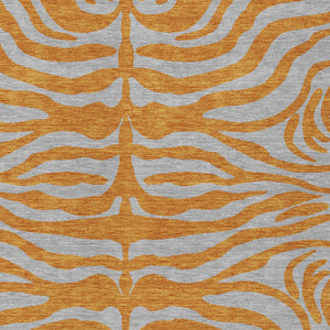 Homeroots 3' Animal Print Indoor Outdoor Area Rug - Stylish Brown And Pink Design, Washable & Durable Comfort 9' X 12' Polyester 600688