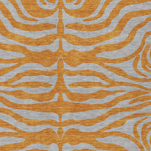 Homeroots 3' Animal Print Indoor Outdoor Area Rug - Stylish Brown And Pink Design, Washable & Durable Comfort 10' X 14' Polyester 600689