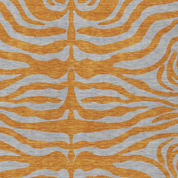 Homeroots 3' Animal Print Indoor Outdoor Area Rug - Stylish Brown And Pink Design, Washable & Durable Comfort 10' X 14' Polyester 600689