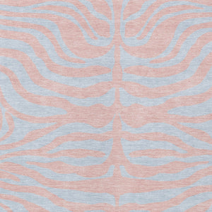 Homeroots 3' Animal Print Indoor Outdoor Area Rug - Stylish Brown And Pink Design, Washable & Durable Comfort 5' X 8' Polyester 600697