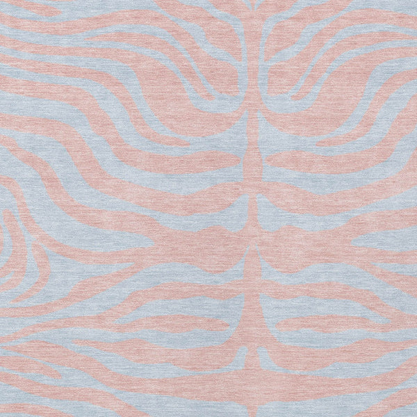 Homeroots 3' Animal Print Indoor Outdoor Area Rug - Stylish Brown And Pink Design, Washable & Durable Comfort 8' X 10' Polyester 600699