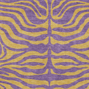 Homeroots 3' Animal Print Indoor Outdoor Area Rug - Stylish Brown And Pink Design, Washable & Durable Comfort 3' X 5' Polyester 600702