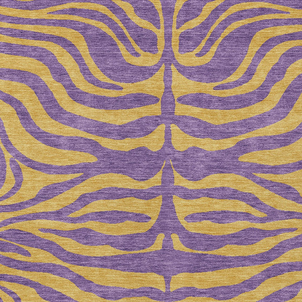 Homeroots 3' Animal Print Indoor Outdoor Area Rug - Stylish Brown And Pink Design, Washable & Durable Comfort 3' X 5' Polyester 600702