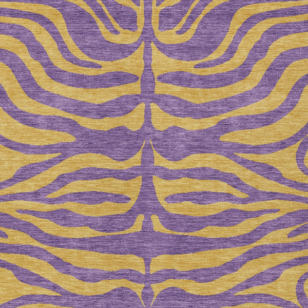 Homeroots 3' Animal Print Indoor Outdoor Area Rug - Stylish Brown And Pink Design, Washable & Durable Comfort 9' X 12' Polyester 600706