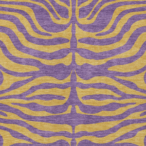 Homeroots 3' Animal Print Indoor Outdoor Area Rug - Stylish Brown And Pink Design, Washable & Durable Comfort 10' X 14' Polyester 600707