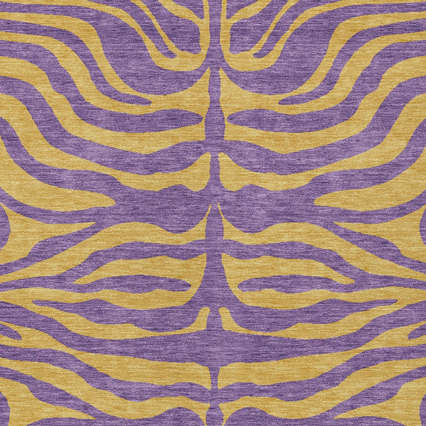 Homeroots 3' Animal Print Indoor Outdoor Area Rug - Stylish Brown And Pink Design, Washable & Durable Comfort 10' X 14' Polyester 600707