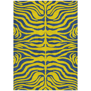 Homeroots 3' Animal Print Indoor Outdoor Area Rug - Stylish Brown And Pink Design, Washable & Durable Comfort 3' X 5' Polyester 600714