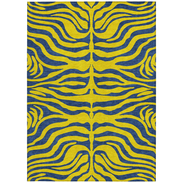 Homeroots 3' Animal Print Indoor Outdoor Area Rug - Stylish Brown And Pink Design, Washable & Durable Comfort 3' X 5' Polyester 600714