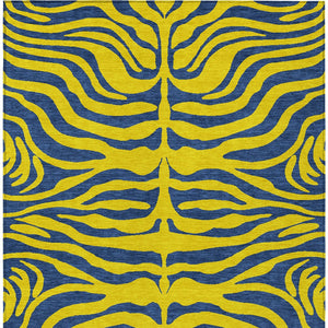 Homeroots 3' Animal Print Indoor Outdoor Area Rug - Stylish Brown And Pink Design, Washable & Durable Comfort 3' X 5' Polyester 600714