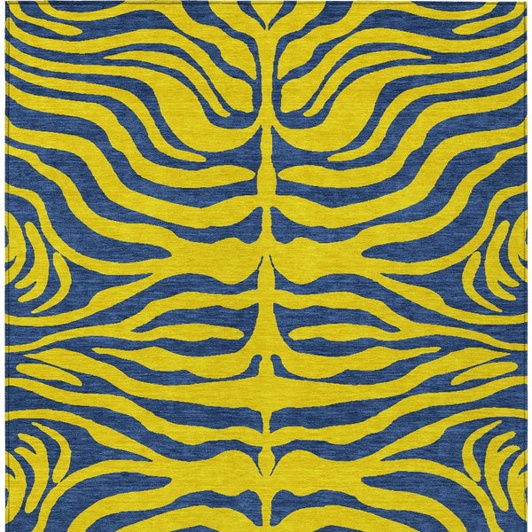 Homeroots 3' Animal Print Indoor Outdoor Area Rug - Stylish Brown And Pink Design, Washable & Durable Comfort 5' X 8' Polyester 600715