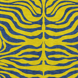 Homeroots 3' Animal Print Indoor Outdoor Area Rug - Stylish Brown And Pink Design, Washable & Durable Comfort 5' X 8' Polyester 600715