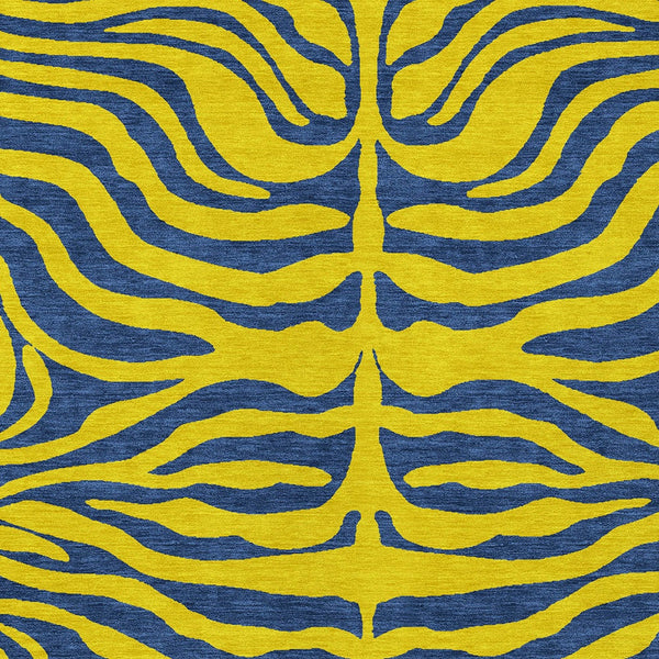 Homeroots 3' Animal Print Indoor Outdoor Area Rug - Stylish Brown And Pink Design, Washable & Durable Comfort 5' X 8' Polyester 600715