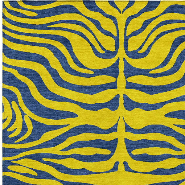 Homeroots 3' Animal Print Indoor Outdoor Area Rug - Stylish Brown And Pink Design, Washable & Durable Comfort 8' X 10' Polyester 600717