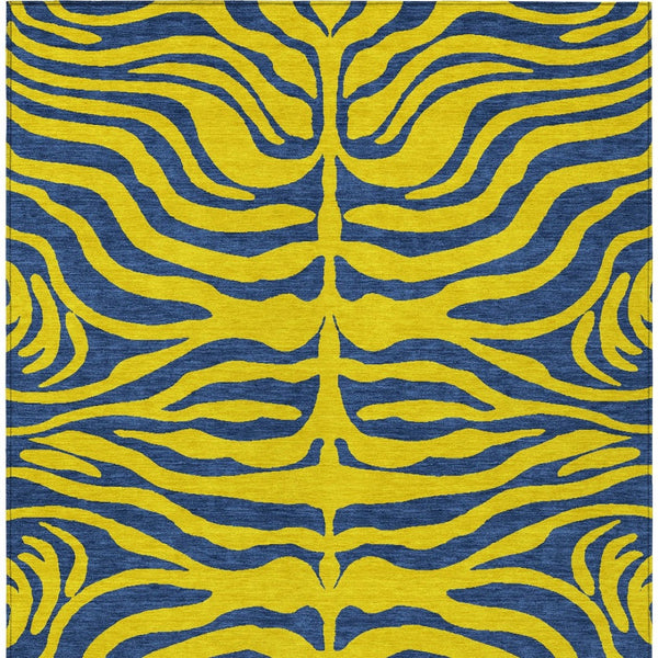 Homeroots 3' Animal Print Indoor Outdoor Area Rug - Stylish Brown And Pink Design, Washable & Durable Comfort 9' X 12' Polyester 600718