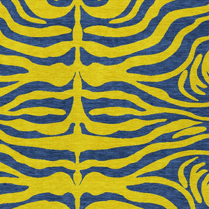 Homeroots 3' Animal Print Indoor Outdoor Area Rug - Stylish Brown And Pink Design, Washable & Durable Comfort 9' X 12' Polyester 600718