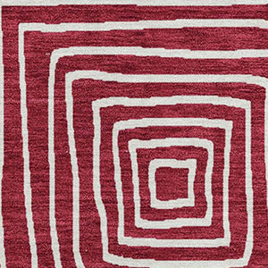 Homeroots 3' Beige And Ivory Geometric Washable Area Rug – Durable Indoor Outdoor Comfort For Any Space 3' X 5' Polyester 600738