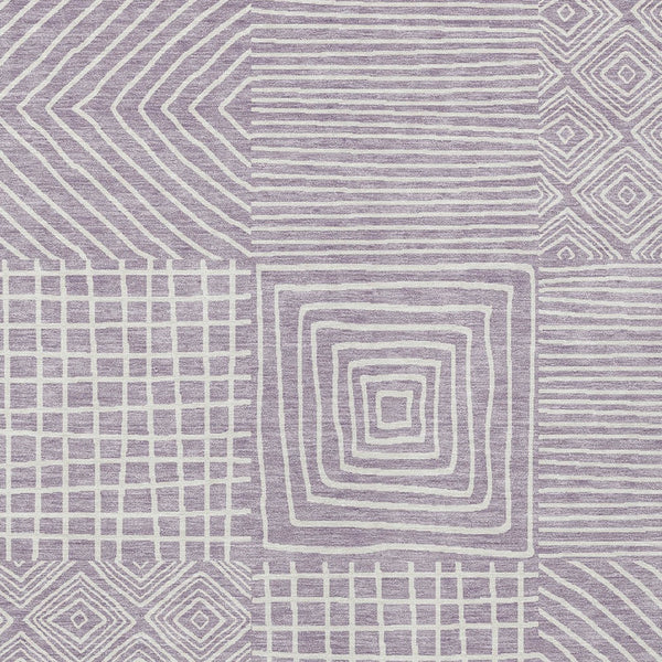 Homeroots 3' Beige And Ivory Geometric Washable Area Rug – Durable Indoor Outdoor Comfort For Any Space 3' X 5' Polyester 600750