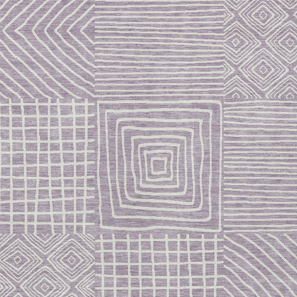 Homeroots 3' Beige And Ivory Geometric Washable Area Rug – Durable Indoor Outdoor Comfort For Any Space 5' X 8' Polyester 600751