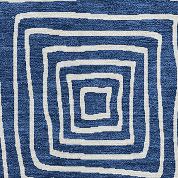 Homeroots 3' Beige And Ivory Geometric Washable Area Rug – Durable Indoor Outdoor Comfort For Any Space 5' X 8' Polyester 600757