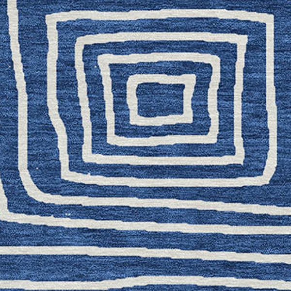 Homeroots 3' Beige And Ivory Geometric Washable Area Rug – Durable Indoor Outdoor Comfort For Any Space 8' Round Polyester 600758