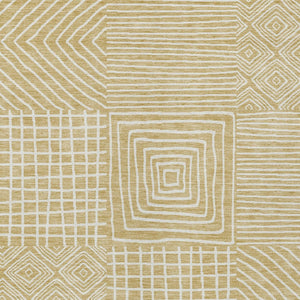 Homeroots 3' Beige And Ivory Geometric Washable Area Rug – Durable Indoor Outdoor Comfort For Any Space 10' X 14' Polyester 600791