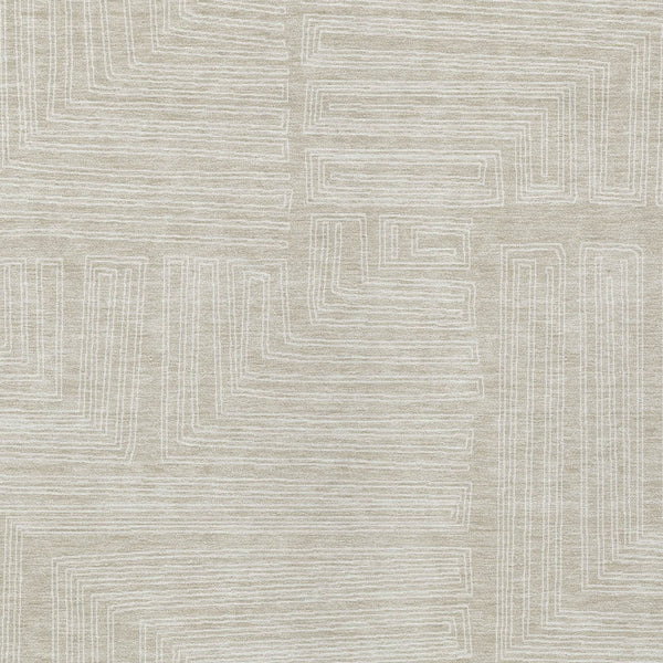 Homeroots 3' Beige And Ivory Geometric Washable Area Rug - Perfect For Indoor And Outdoor Spaces! 5' X 8' Polyester 600793