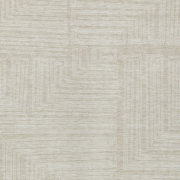Homeroots 3' Beige And Ivory Geometric Washable Area Rug - Perfect For Indoor And Outdoor Spaces! 10' X 14' Polyester 600797
