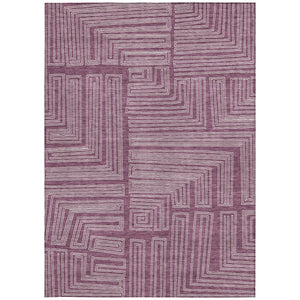 Homeroots 3' Beige And Ivory Geometric Washable Area Rug - Perfect For Indoor And Outdoor Spaces! 5' X 8' Polyester 600811