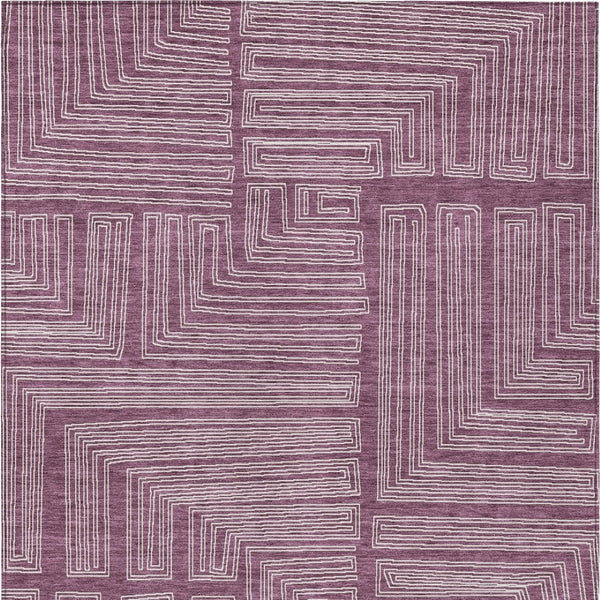 Homeroots 3' Beige And Ivory Geometric Washable Area Rug - Perfect For Indoor And Outdoor Spaces! 9' X 12' Polyester 600814