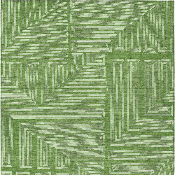 Homeroots 3' Beige And Ivory Geometric Washable Area Rug - Perfect For Indoor And Outdoor Spaces! 3' X 5' Polyester 600816