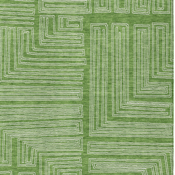 Homeroots 3' Beige And Ivory Geometric Washable Area Rug - Perfect For Indoor And Outdoor Spaces! 3' X 5' Polyester 600816