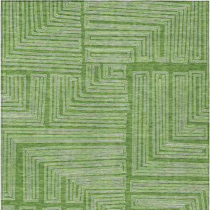 Homeroots 3' Beige And Ivory Geometric Washable Area Rug - Perfect For Indoor And Outdoor Spaces! 8' X 10' Polyester 600819