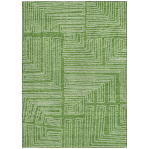 Homeroots 3' Beige And Ivory Geometric Washable Area Rug - Perfect For Indoor And Outdoor Spaces! 9' X 12' Polyester 600820