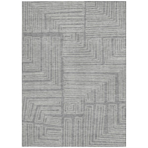 Homeroots 3' Beige And Ivory Geometric Washable Area Rug - Perfect For Indoor And Outdoor Spaces! 3' X 5' Polyester 600828