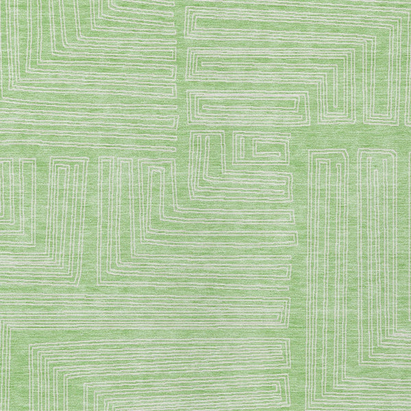 Homeroots 3' Beige And Ivory Geometric Washable Area Rug - Perfect For Indoor And Outdoor Spaces! 5' X 8' Polyester 600835