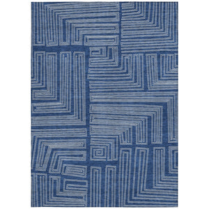 Homeroots 3' Beige And Ivory Geometric Washable Area Rug - Perfect For Indoor And Outdoor Spaces! 8' X 10' Polyester 600843