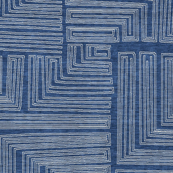 Homeroots 3' Beige And Ivory Geometric Washable Area Rug - Perfect For Indoor And Outdoor Spaces! 8' X 10' Polyester 600843