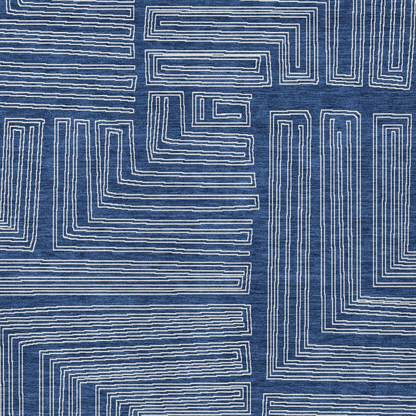 Homeroots 3' Beige And Ivory Geometric Washable Area Rug - Perfect For Indoor And Outdoor Spaces! 10' X 14' Polyester 600845