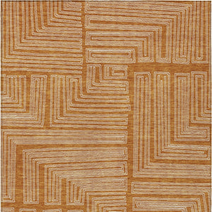 Homeroots 3' Beige And Ivory Geometric Washable Area Rug - Perfect For Indoor And Outdoor Spaces! 3' X 5' Polyester 600852