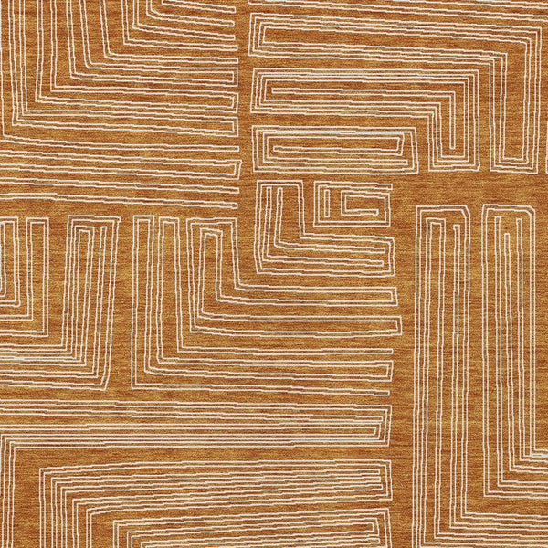 Homeroots 3' Beige And Ivory Geometric Washable Area Rug - Perfect For Indoor And Outdoor Spaces! 3' X 5' Polyester 600852