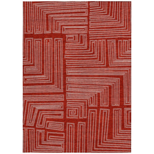 Homeroots 3' Beige And Ivory Geometric Washable Area Rug - Perfect For Indoor And Outdoor Spaces! 9' X 12' Polyester 600862