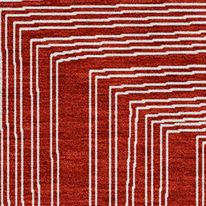 Homeroots 3' Beige And Ivory Geometric Washable Area Rug - Perfect For Indoor And Outdoor Spaces! 9' X 12' Polyester 600862