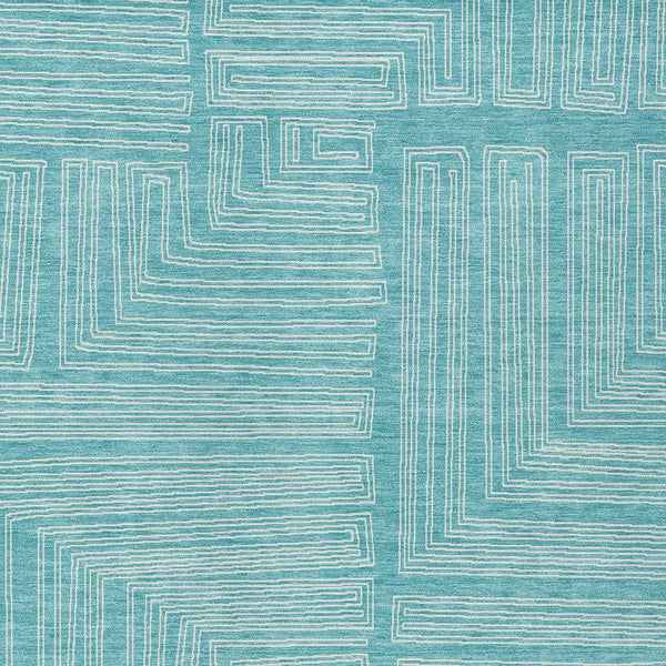 Homeroots 3' Beige And Ivory Geometric Washable Area Rug - Perfect For Indoor And Outdoor Spaces! 3' X 5' Polyester 600864