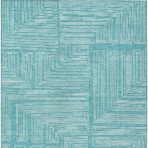 Homeroots 3' Beige And Ivory Geometric Washable Area Rug - Perfect For Indoor And Outdoor Spaces! 10' X 14' Polyester 600869