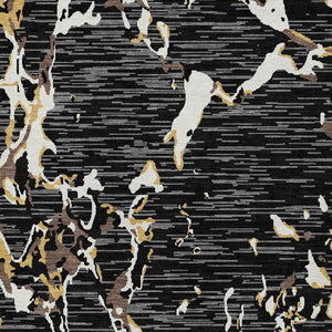 Homeroots 3' Striped Artichoke Green And Beige Washable Area Rug For Indoor And Outdoor Spaces 5' X 8' Polyester 600877