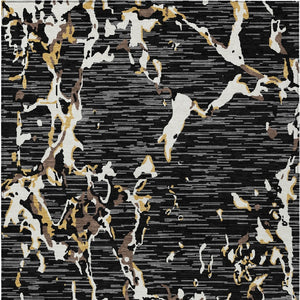 Homeroots 3' Striped Artichoke Green And Beige Washable Area Rug For Indoor And Outdoor Spaces 9' X 12' Polyester 600880