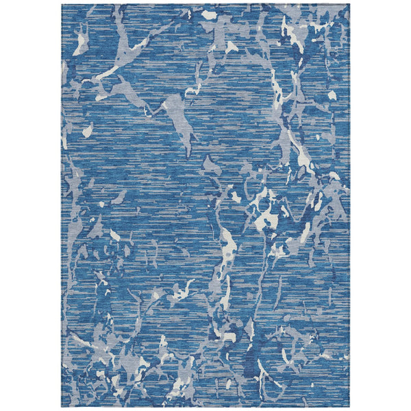 Homeroots 3' Striped Artichoke Green And Beige Washable Area Rug For Indoor And Outdoor Spaces 8' X 10' Polyester 600885